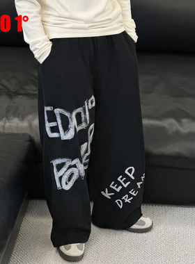 edo1一度童装25秋冬新款男女童时尚休闲直筒裤儿童户外运动长裤