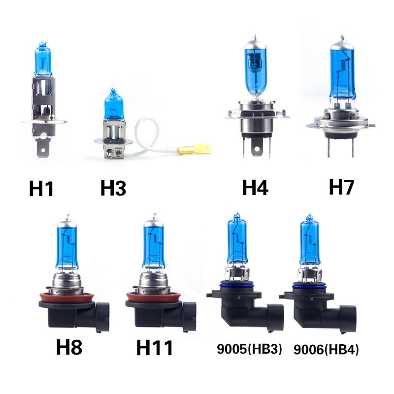 高亮汽车氙气卤素灯H1H7H4远近一体9005远近灯H11前灯泡改装100w