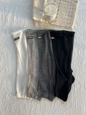 大苌巾241-8欧货超薄透肤堆堆袜套m字母潮流中筒腿套简约百搭袜子