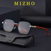 太阳镜男士 镁作时尚 复古金属设计情侣眼镜渐进色个性 高级感墨镜女