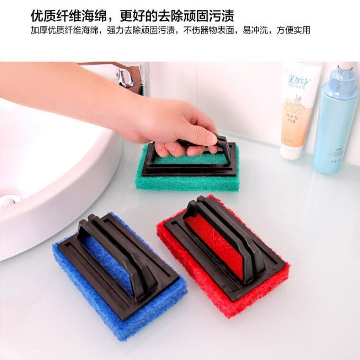 厨房强力去污擦擦手柄清洁刷浴室浴缸刷魔力海绵擦瓷砖地板魔术擦