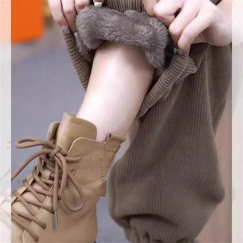 长裤束脚卫裤加绒休闲运动裤男