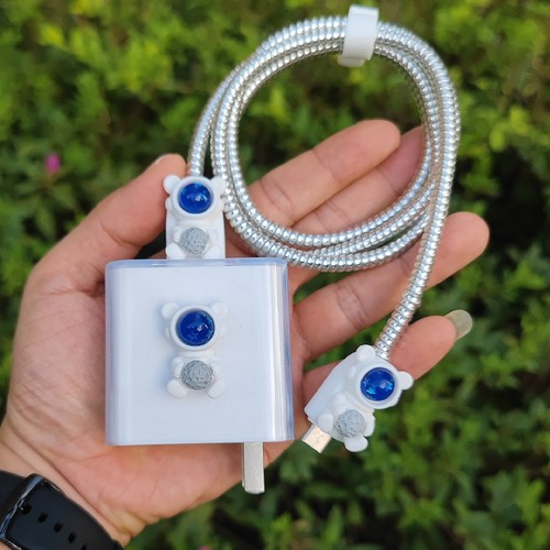 适用三星25W 45w充电器保护套Galaxy S24 S23数据线C55 A55缠绕绳