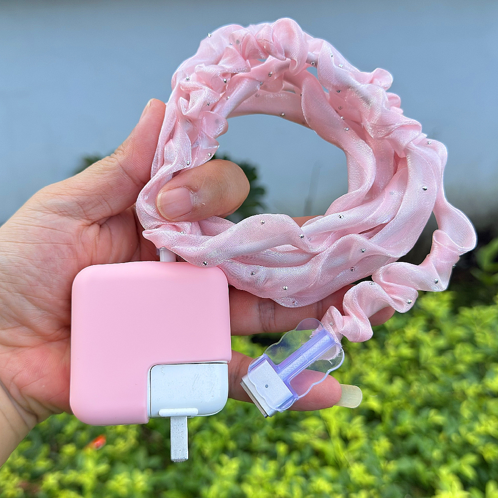 适用苹果电源壳MacBook pro M5 M4笔记本Air 30W 70W数据线保护套