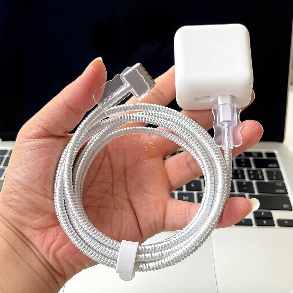 适用苹果MacBook Air M4 35W充电器外壳M5 40W数据线保护套线绕绳