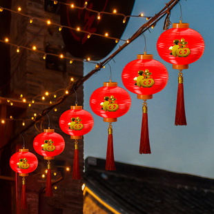 小灯笼新款2026贺年红灯笼挂饰马年春节过年免插电新年氛围布置品