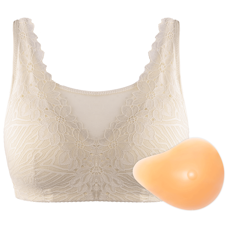 套装乳腺硅胶无钢圈义乳文胸