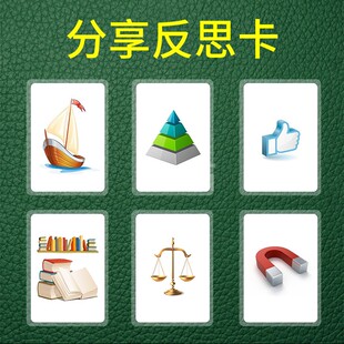 久拓反思分享引导卡拓展培训练社区工作生活新款4F解说Sense Card