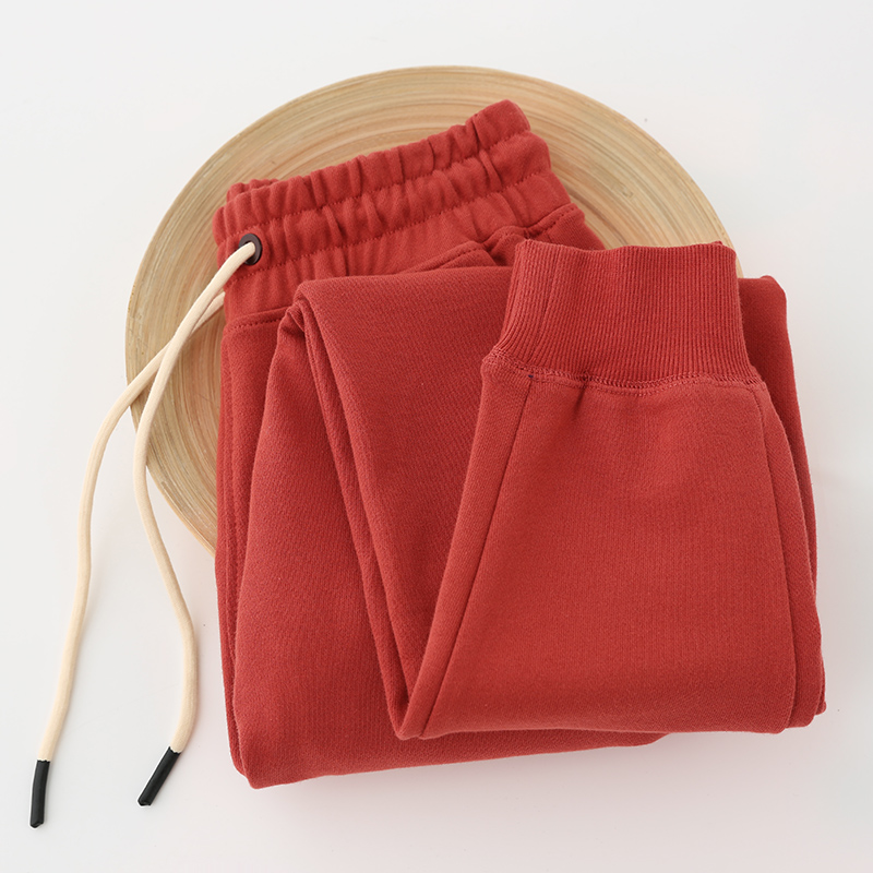 470G重磅纯棉卫裤女运动休闲裤