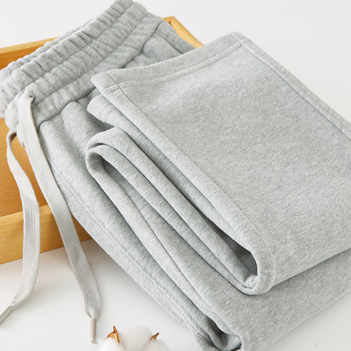 470G秋冬季棉重磅直筒卫裤男