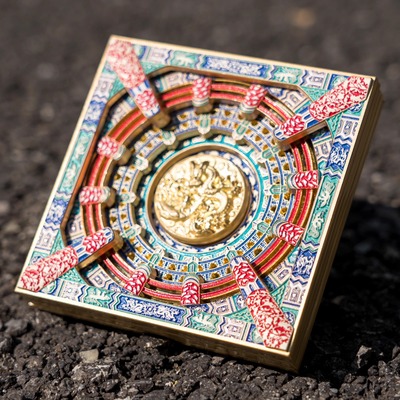 旋转盘龙藻井文创正版