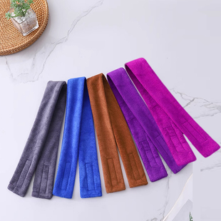 美发店烫染专用发带柔软亲肤隔离染剂吸水棉条男士 纹理魔术贴头巾