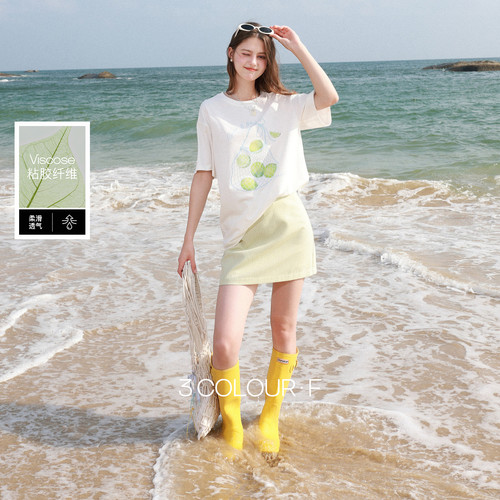 三彩独醒2026夏季新款格纹半身裙A字裙小清新短裙修身高腰F