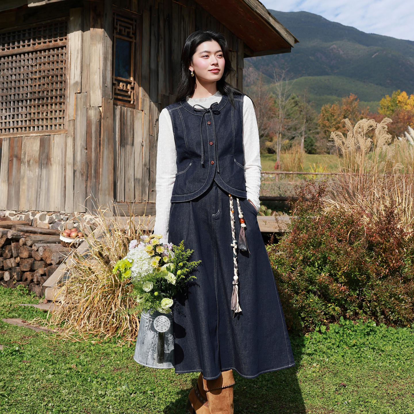 若潮大码女装2026春季新款牛仔马甲圆领无袖开衫外套短款胖MM,女装/女士精品,马夹,淘宝优惠券,粉丝福利购,淘宝优惠卷