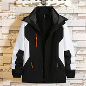 台州户外冲锋衣男女秋冬潮牌三合一可拆卸防水防风保暖加厚外套批