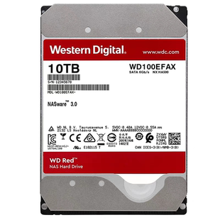 机电脑硬盘NAS存储服务器 西部数据WD100EFAX垂直红盘3.5寸10T台式
