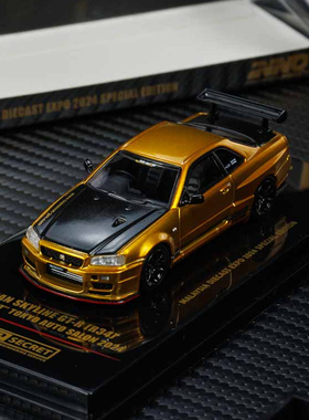 INNO马来西亚限定版1:64GTR R34 2024合金汽车模型限量收藏