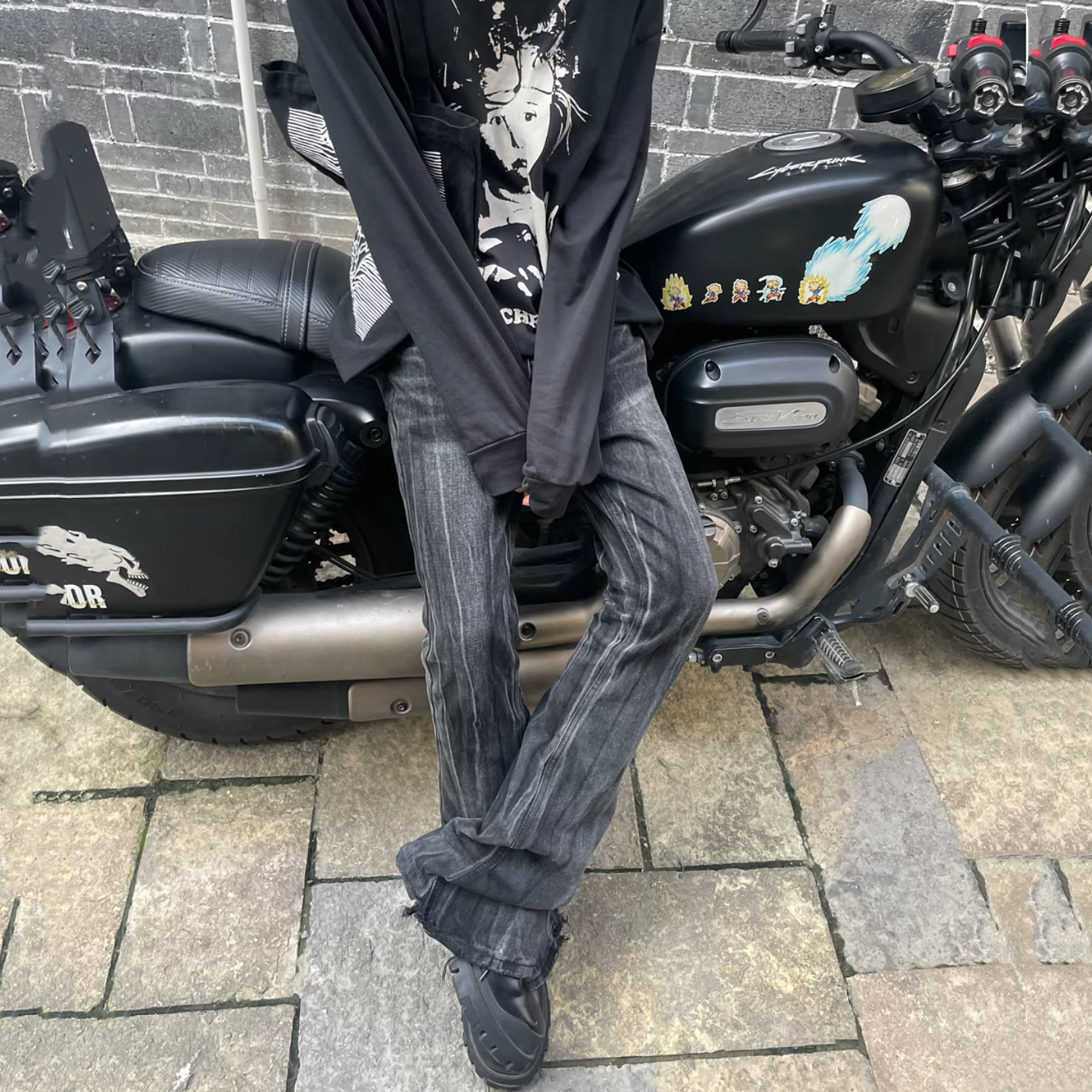 微喇百搭矮个cleanfit显高牛仔裤