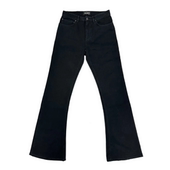 2025Fall秋冬巴黎风微喇牛王bootcut黑色阔腿牛仔裤 显瘦喇叭裤 男