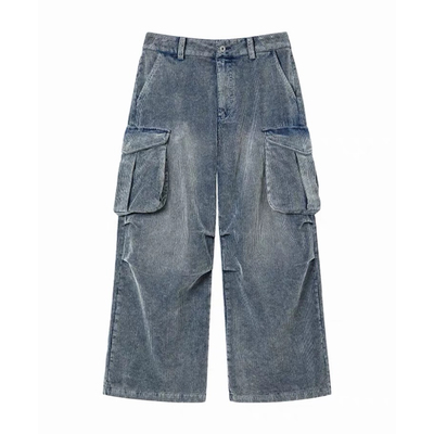 工装裤痞帅高级感宽松显瘦长裤子