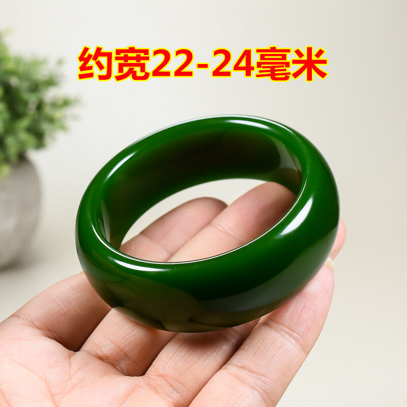 青峰玉业新疆和田玉羊脂碧玉手镯加宽加厚A货老料真玉菠菜绿玉镯,珠宝/钻石/翡翠,手饰,淘宝优惠券,粉丝福利购,淘宝优惠卷