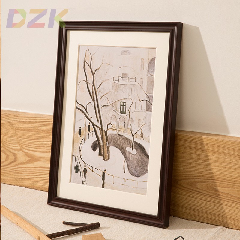 实木大相框挂墙A3拼图框a4外框框架4k素描画框装裱8k尺寸c2