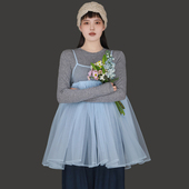 梦幻吊带仙女裙日系叠穿网纱罩衫 TEATREE 春涧系列 浪漫酷仙风