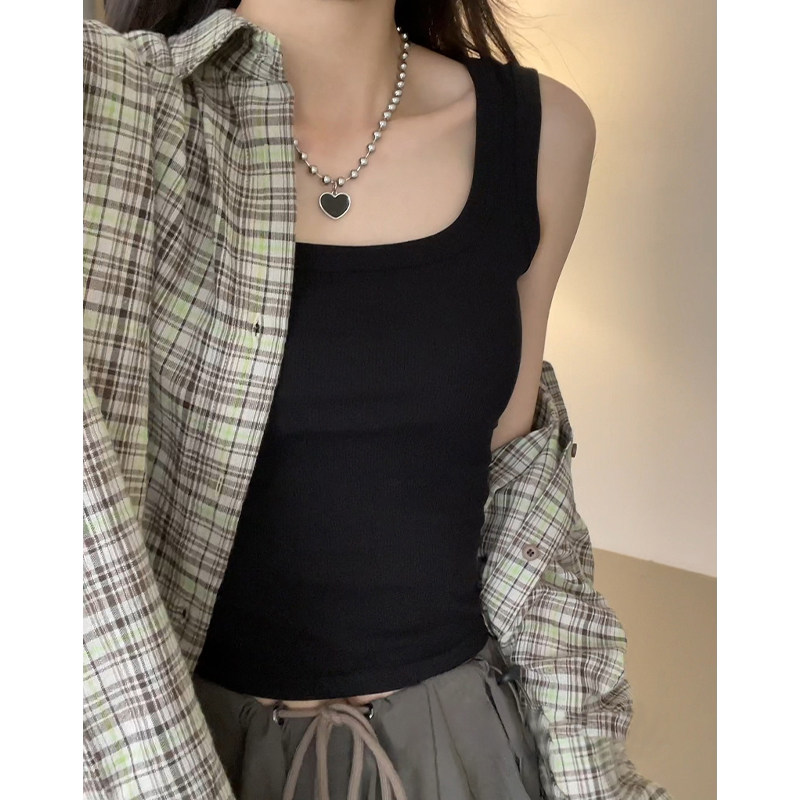 打底小背心女夏季2026新款西装内搭白色吊带外穿防走光纯棉上衣潮