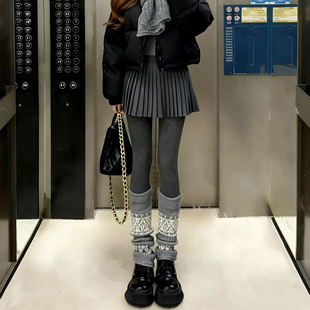 灰色毛呢百褶裙女冬季 高腰显瘦a字miu系梨形身材半身短裙 2025新款