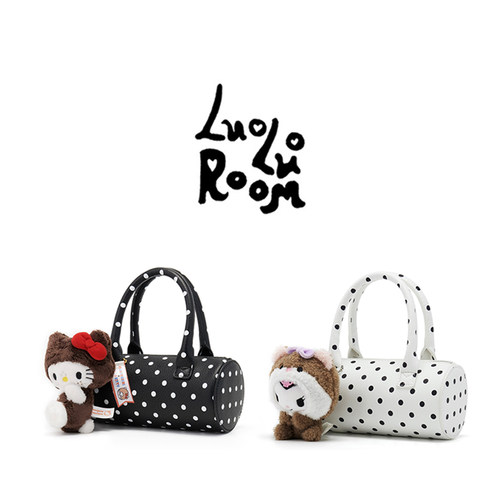 LuoLuoRoom原创正品“波点蛋糕”(荔枝纹)手提斜挎包（没有挂件）