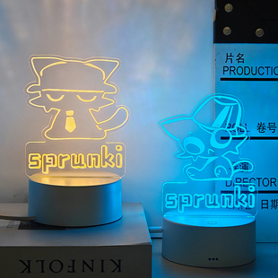 送儿童女孩生日礼物节奏盒子周边西蒙塔努手办房间装饰摆件小夜灯