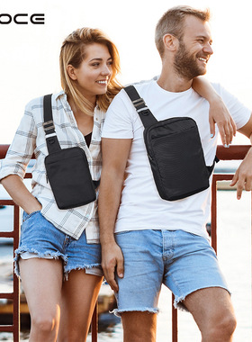 OSOCE英国跨境胸包男手机包 户外休闲旅行防水耐磨男多功能斜挎包