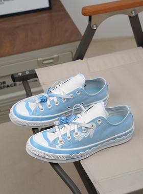 匡威正品1970S男女低帮蓝白趣味冰激凌休闲百搭运动帆布鞋A10948C