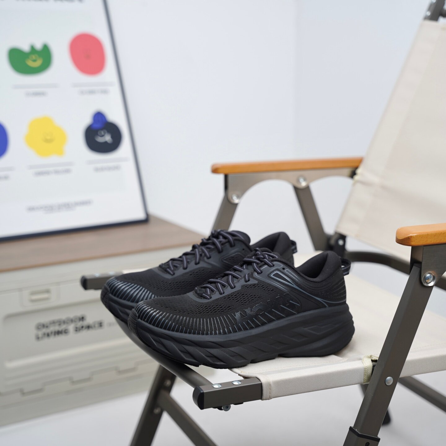 正品HOKA Bondi 7 邦代运动缓震柔软舒适低帮跑步鞋 1110518-BBLC图片