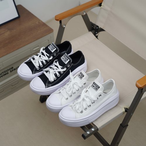 匡威百搭休闲增高低帮帆布鞋