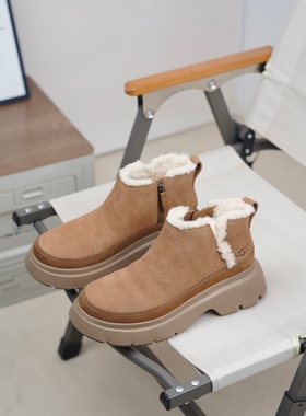 UGG正品女士时尚舒适保暖平跟厚底休闲百搭靴切尔西靴1174516-CHE