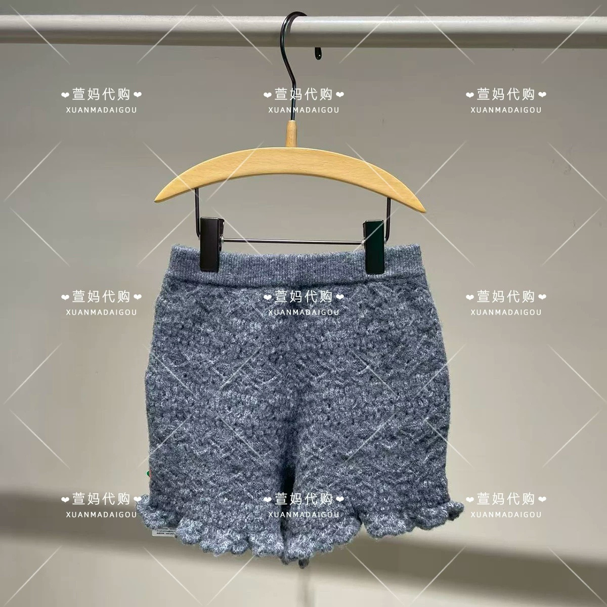 YQ9E11450小江商场童装2026秋冬新品女婴童休闲直筒宽松花边短裤