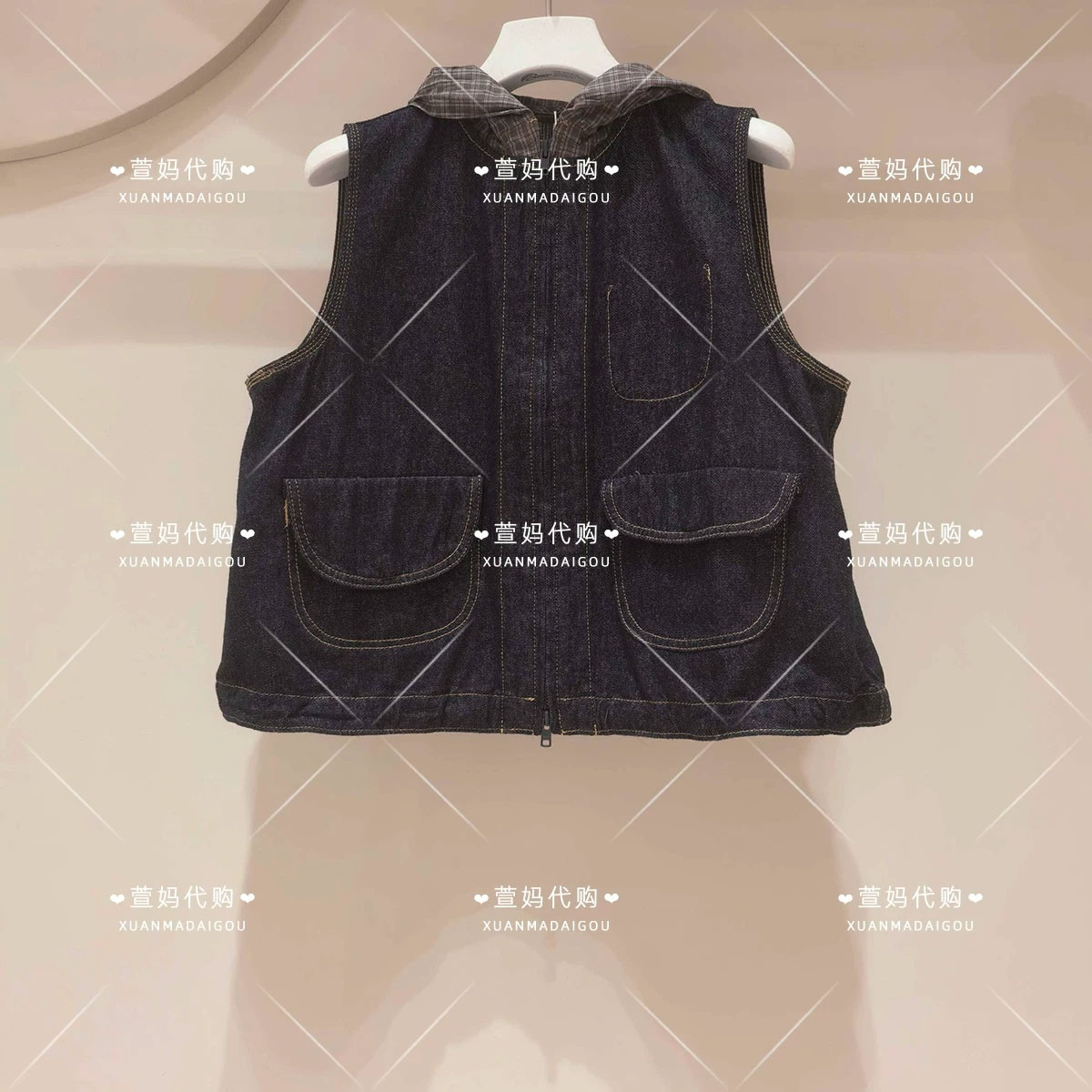 1Q8514100小江南商场童装2026秋装新品男女童A型宽松牛仔马甲