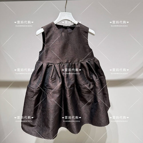1Q9G15550小江南商场童装2026秋装新品女童礼服裙无袖连衣裙