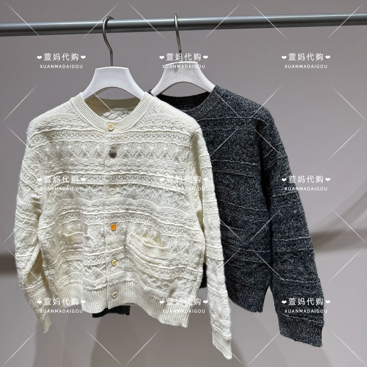 1Q9314420小江南商场童装2026秋冬新品男女童短款H型开襟休闲毛衫