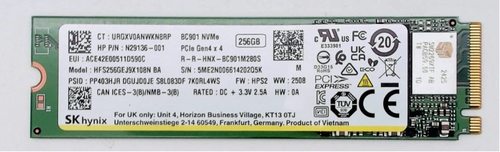 SK海力士256GB/512GB M.2 PCIe Gen4x4 NVMe 2280 SSD 硬盘