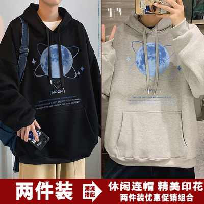 宽松大码潮牌ins秋冬潮牌卫衣男