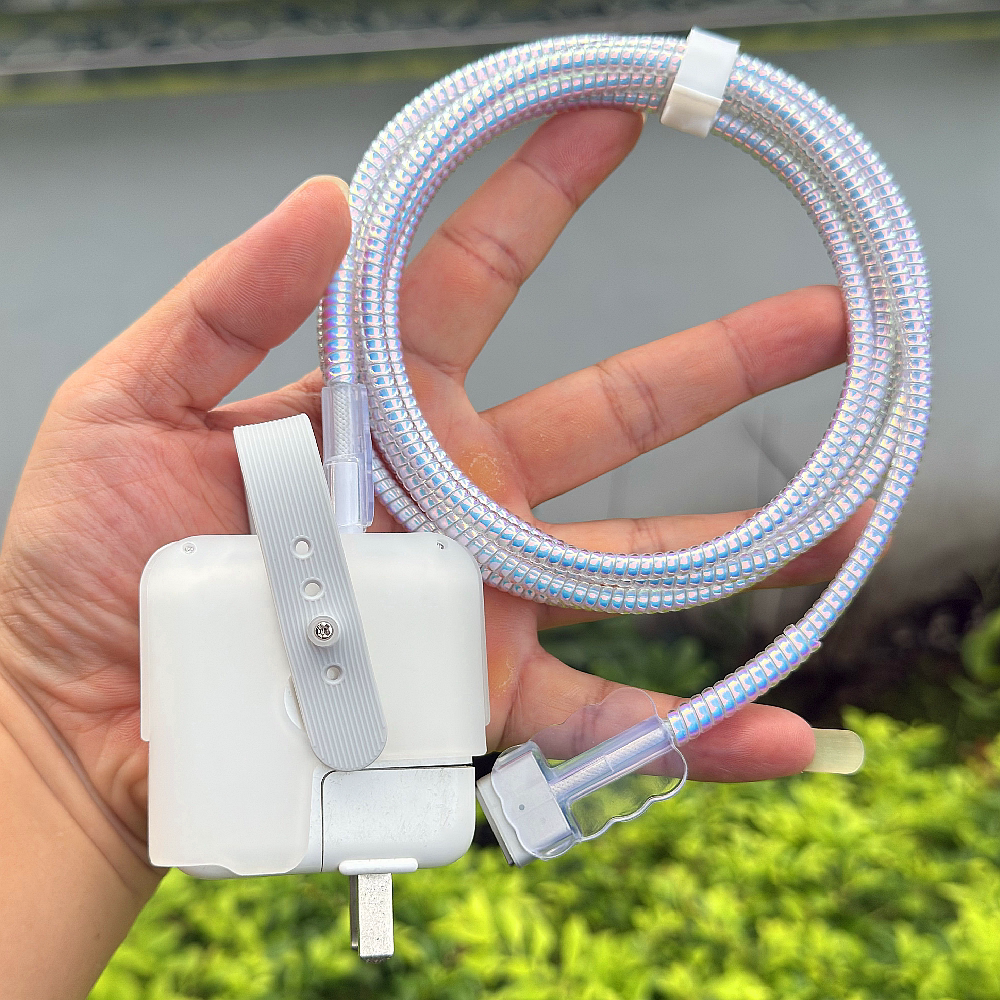 适用苹果Macbook Air保护套M3 M4电脑30W 35W 61W 70W数据线绕绳