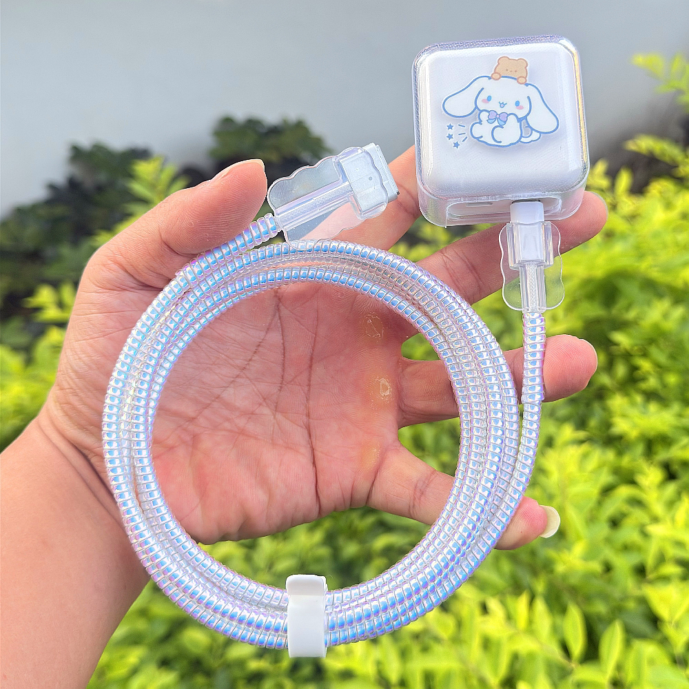 适用苹果笔记本35W 30W充电器保护套Macbook air电脑数据线缠绕绳
