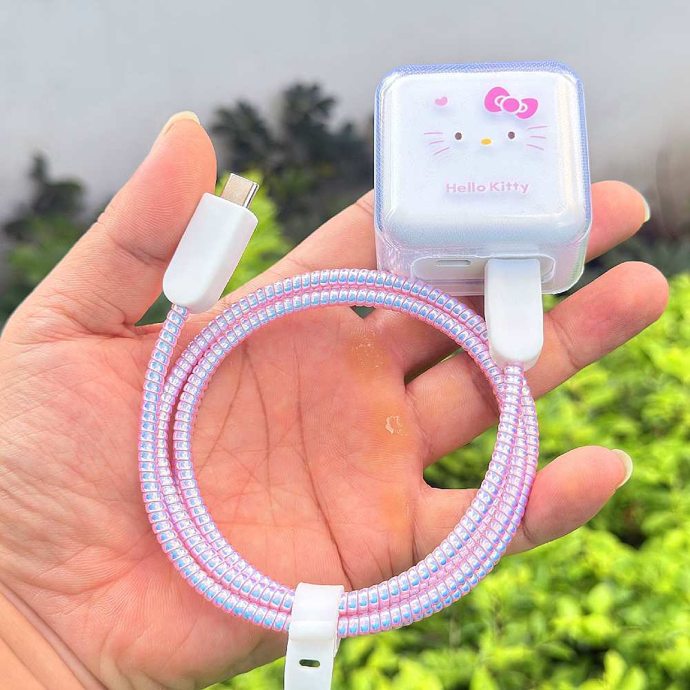 适用苹果17 30W 40W数据线保护套35W充电器壳iPhone17 16 pro绕绳