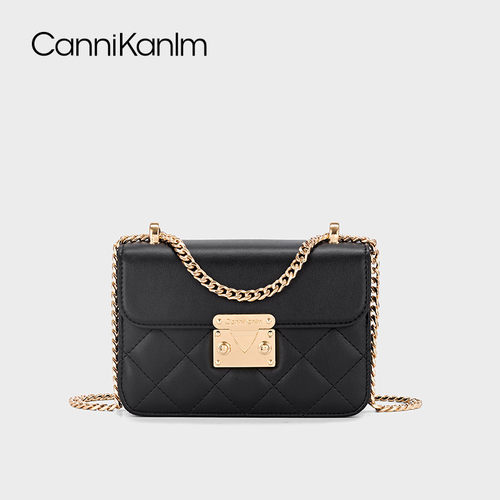 CanniKanlm官方正品真皮小方包女