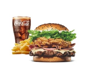 汉堡王大嘴安格斯第戎安格斯菠萝皇堡双层三层四层中套餐代下单