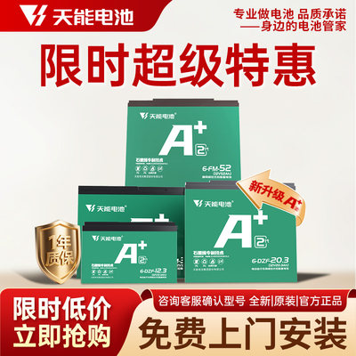 天能电池48V60V72V12Ah32Ah45Ah