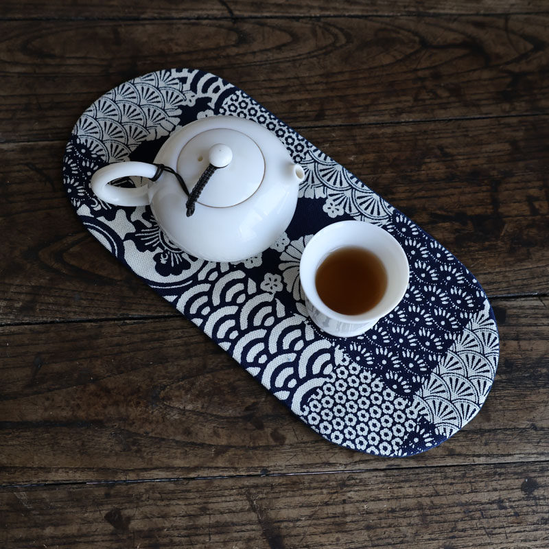 文手作植物蓝染型染印花日式一人茶垫小茶席茶道布艺日本古布花型,居家布艺,茶席,淘宝优惠券,粉丝福利购,淘宝优惠卷