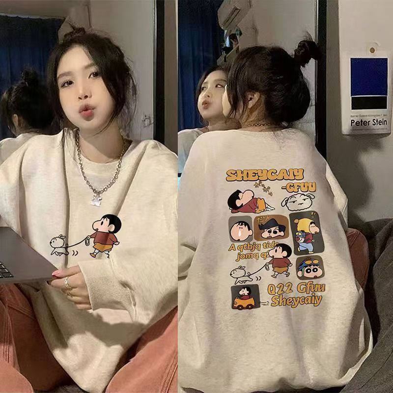 【银狐绒】420g美式重磅oversize无帽卫衣男潮牌加绒加厚外套chic
